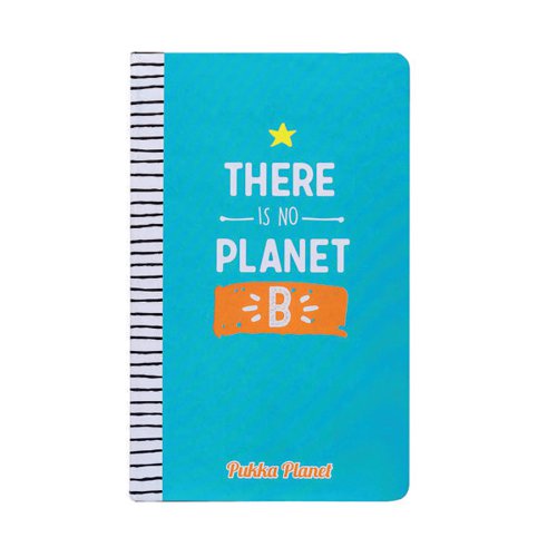 Pukka Planet Notepad No Planet B Soft Cover Blue 9703-SPP