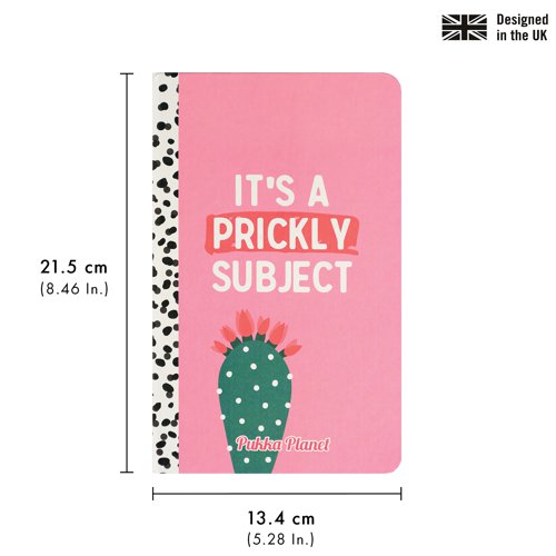 Pukka Planet Soft Cover Notebook Its a Prickly Subject 9764-SPP - PP09764