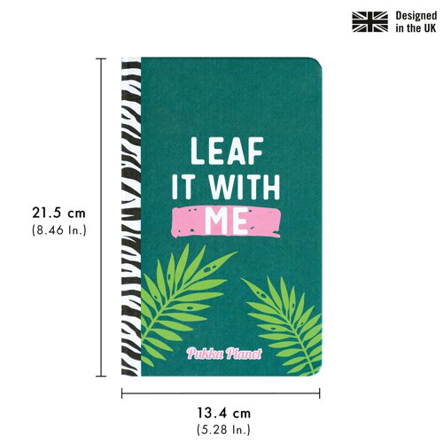Pukka Planet Soft Cover Notebook Leaf it With Me 9765-SPP PP09765 Buy online at Office 5Star or contact us Tel 01594 810081 for assistance