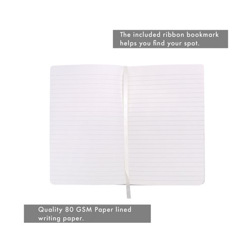 Pukka Pad Signature Soft Cover Notebook A5 215x135mm 192 Pages Oatmeal 749-SIG Notebooks PP09802