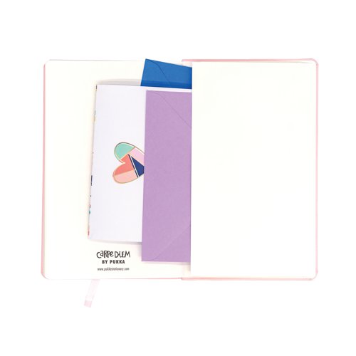 This premium Pukka Pad Carpe Diem cute and simple diary with a soft cover is filled with a structured layout enabling you to see each week's appointments and tasks at a glance over a week to view spread. Includes a ribbon bookmark and an elastic fastener so never lose track of your page. Includes a variety of sections for you to fill out daily, to help you track your goals, to-do's and schedule, also includes yearly and monthly calendars, lined notes pages and 12 month overviews. Pages in an 80gsm acid-free paper in cream colour. Also includes an expandable paper enclosed pocket.