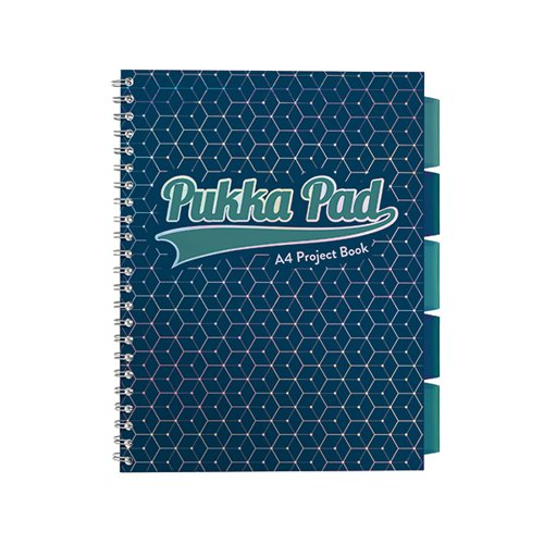 Pukka Glee Project Book Dark Blue A4 Pack 3 3004-GLE
