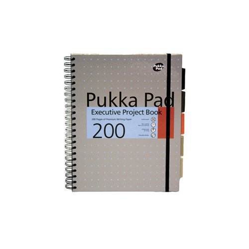Pukka Pad Executive Ruled Wirebound Project Book A4 (Pack of 3) 6970-MET