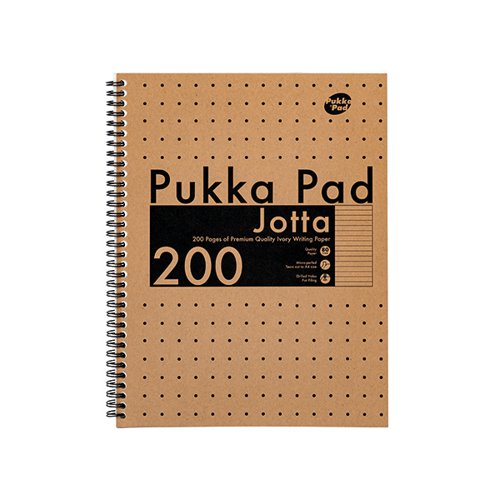 Pukka Pad Kraft Jotta Notebook A4 (Pack of 3) 9565-KRA