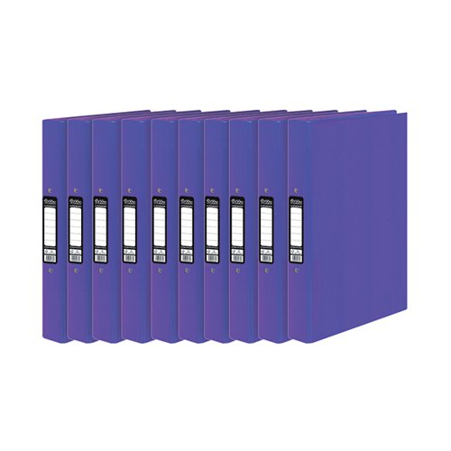 These Pukka Brights ringbinders are ideal for filing and organising documentation. The Brights come in a range of bright colours with a spine width of 45mm and feature 2 O-rings that will effortlessly hold documents together. Made in the United Kingdom, these purple ringbinders are supplied in a pack of 10.