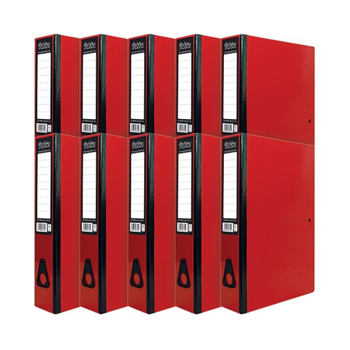 Pukka Brights Box File Foolscap Red (Pack of 10) BR-7774