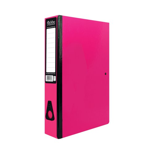 Pukka Brights Box File Foolscap Pink (Pack of 10) BR-7780 | PP37780 | Pukka Pads Ltd