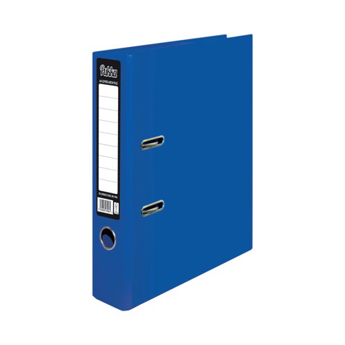 Keep documents and paperwork safe with these Pukka Brights lever arch files. The Brights come in a range of fun colours. With a useful lever arch mechanism suitable for A4 documents, the files are made in the UK from sustinable board and paper. Supplied in a pack of 10 navy files.