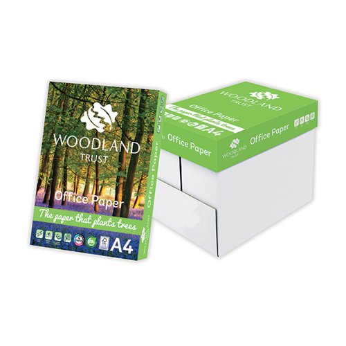 Woodland Trust A4 Office Paper 75gsm (Pack of 2500) WTOA4