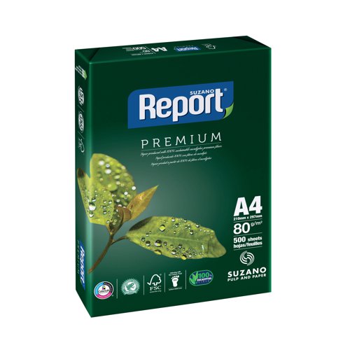 Report A4 Copier White Paper (Pack of 2500) REP2180 Plain Paper PPR00314