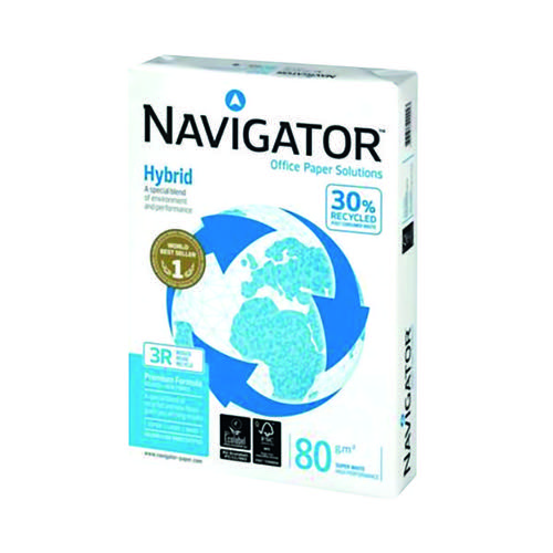 Navigator Hybrid A3 Paper 80gsm White Ream (Pack of 2500) PPR02090
