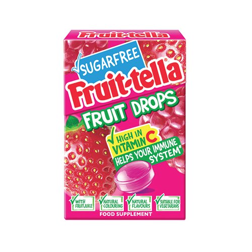 Fruittella Fruit Drops Red Berry 12 Sweets (Pack of 20) 9053401