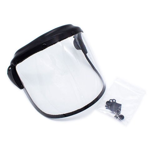 The PureFlo ESM+ PF33 visor assembly is suitable for use with the PureFlo ESM+ PF33 face shield.