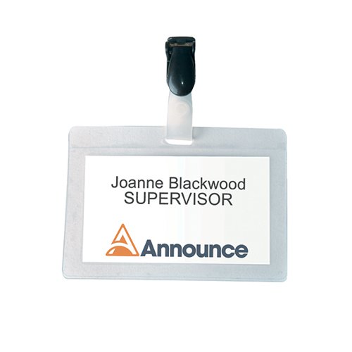 Announce Self-Laminating Badge 54x90mm (Pack of 25) PV00924 PV00924 Buy online at Office 5Star or contact us Tel 01594 810081 for assistance