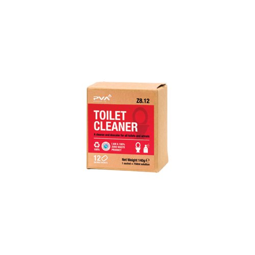PVA Toilet Cleaner Sachets 1 Litre (Pack of 12) PVAA8-12