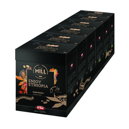 K-Fee Mr & Mrs Mill Enjoy Ethiopia Espresso Capsules (Pack of 72) KHC001