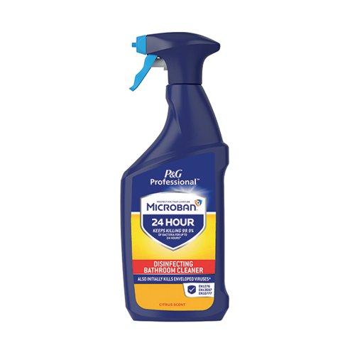 Microban Professional Disinfectant Bathroom Cleaner Citrus 6x750ml C004298