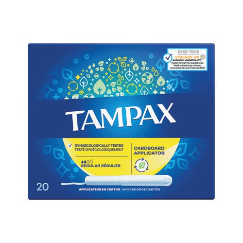 Tampax Blue Regular Tampons x20 (Pack of 8) 98512
