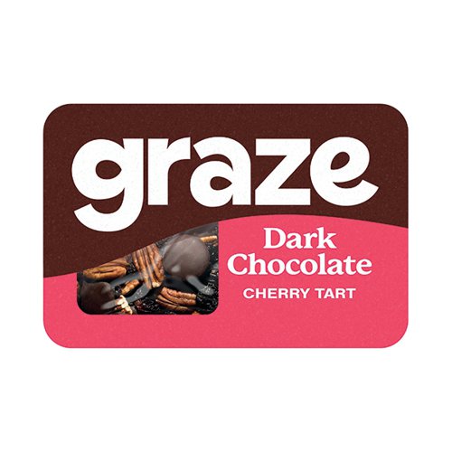 Graze Dark Chocolate Cherry Tart Punnet 53g (Pack of 9) 1530