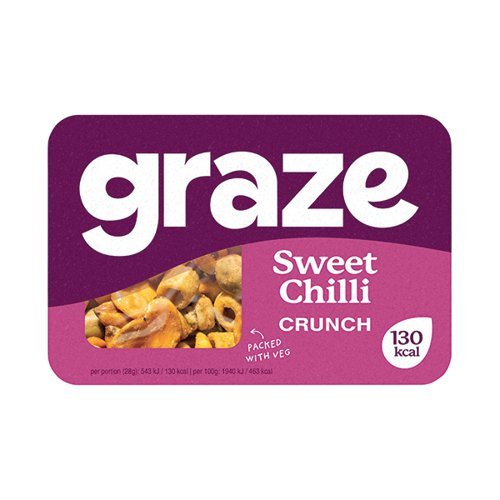 Graze Sweet Chilli Crunch Punnet 31g (Pack of 9) 2524