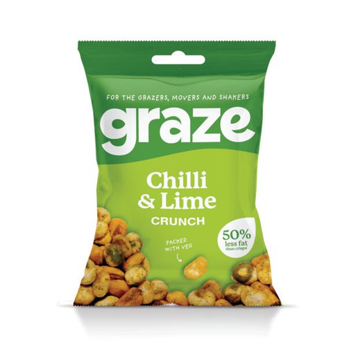 Graze Chilli and Lime Crunch 35g Pack of 10 3845