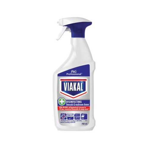 Viakal Professional Disinfectant Limescale and Washroom Cleaner Spray 750ml (Pack of 10) PX95989C