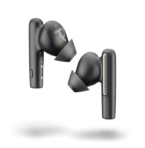 The Poly Voyager Free 60 MS Stereo Earbud is a hybrid work solution to meet every moment. With active noise cancelling and a three-mic array to isolate your voice, you are confident both sides of the call are crystal clear. And the smart charge case gives you control at your fingertips, so you can connect instantly with your team, playlists, podcasts, and even inflight entertainment. They are certified to work with the latest meeting platforms, and they can be centrally managed from anywhere in the world.