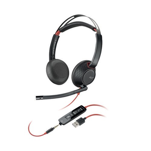 Poly BW5220 Stereo Headset USB A Corded 80R97AA