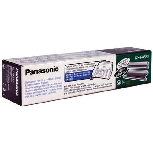 Panasonic Ink Film Black KXFP181-185 (Pack of 2) KXFA55X