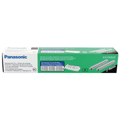 Panasonic KX-FC 265 100 pages Thermal Transfer Ribbon Black - Compatible KX-FA52X 2 pieces