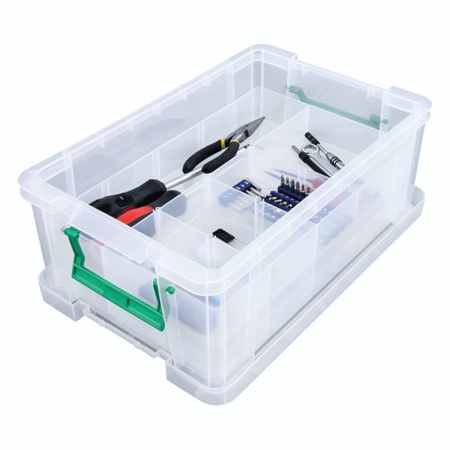 StoreStack 36 Litre Storage Box W480xD380xH320mm Clear RB90124 | RB90124 | StoreStack