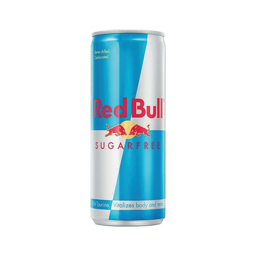 Red Bull Energy Sugar Free Can 250ml (Pack of 24) RB2826