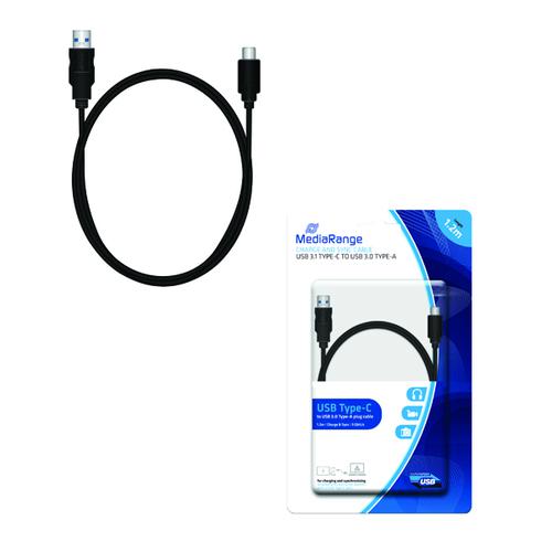 Reviva 3A Twin USB In Car Charger + MediaRange Charge Sync Cable USB 3.1 Type-C Bundle REV12503