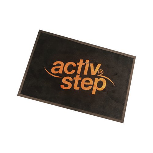 Activ-Step branded logo mats for footwear display areas.