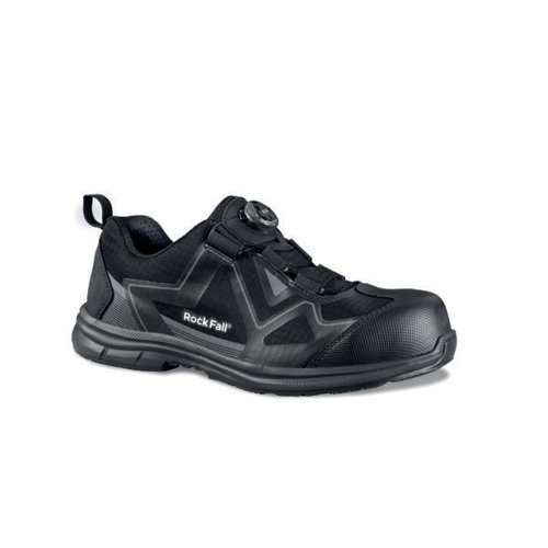 Rock Fall Volta Electrical Hazard Boa Safety Trainer Black 06.5 Shoes RF09459