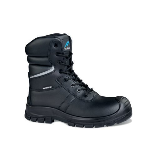 Rock Fall ProMan Delaware High Leg Waterproof Safety Boot with Side Zip Black 03
