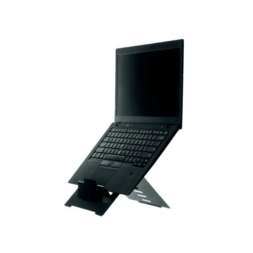 RG49053 R-Go Riser Flexible Laptop Stand Height Adjustable Black RGORISTBL