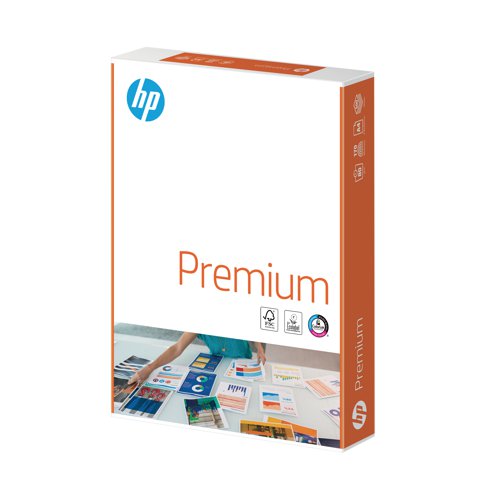 HP Premium white paper is designed to provide you with perfect printing with every single use. HP is an expert when it comes to producing printers and ink and it has used its expertise to engineer this high-quality paper. Passing through your printer without any risk of jamming or damage, this paper produces the very best print-outs. Ink will not blot or bleed on this paper and there is a high level of brightness for a clean finish. Whiteness: CIE168.