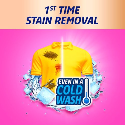 This powerful formula provides amazing first-time stain removal, even in a cold wash of 30 Degrees Centigrade. For superior colour maintenance, stain removal and odour elimination, this 4 litre bottle of Vanish Oxi Action stain remover gives optimal results.