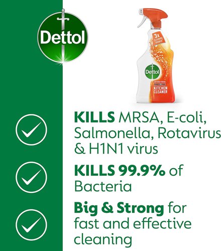 Dettol Kitchen Trigger Spray 1L 3047896-S RK56348 Buy online at Office 5Star or contact us Tel 01594 810081 for assistance
