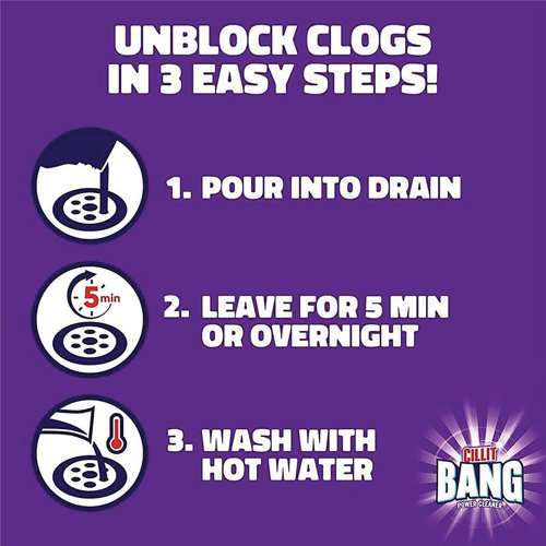 Cillit Bang Power Cleaner Odour Stop Unblocker Gel 500ml 3082040 RK57444 Buy online at Office 5Star or contact us Tel 01594 810081 for assistance