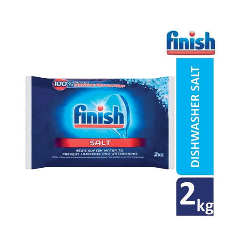 Finish Dishwasher Salt Bag 2kg (Pack of 8) 2712