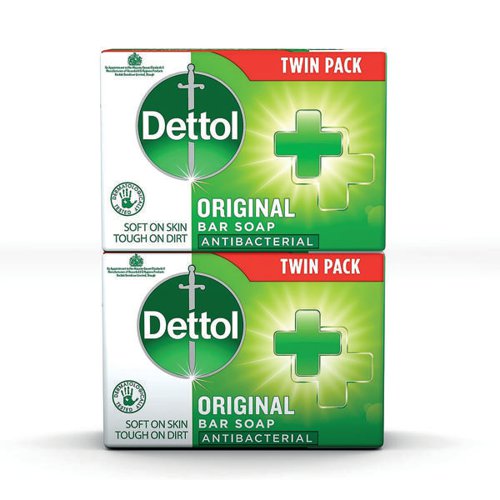 Dettol Original Antibacterial Bar Soap Twin Pack 2x100g (Pack of 6) 3180668