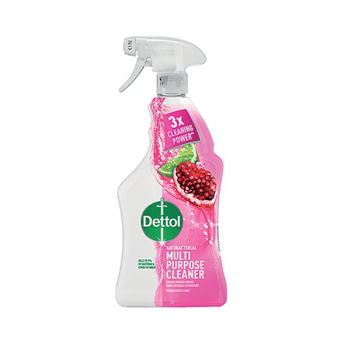Dettol Antibacterial Multipurpose Cleaner Spray Pomegranate and Lime 1L (Pack of 6) 3007938