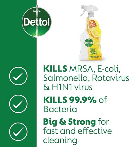 Dettol Antibacterial Multipurpose Cleaner Spray Pomegranate and Lime 1L (Pack of 6) 3007938 Reckitt Benckiser Group plc