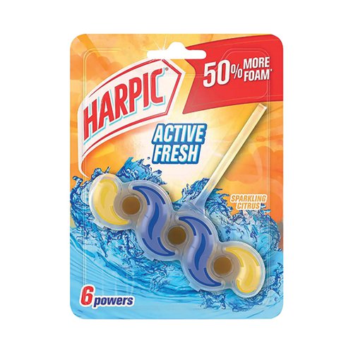 Harpic Fresh Power 6 Block Sparkling Citrus 35g Pack of 6 3119589
