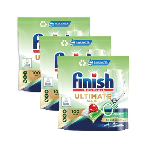 Finish Ultimate Dishwasher Tablets x100 3 For 2 (Pack of 300) RK800011