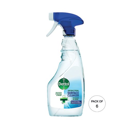 Dettol Disinfectant Trigger Spray No Fragrance 500ml (Pack of 6) 3087733
