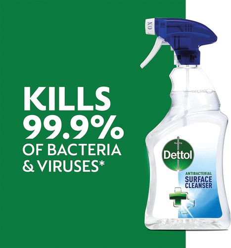 RK80252 Dettol Disinfectant Trigger Spray No Fragrance 500ml (Pack of 6) 3087733