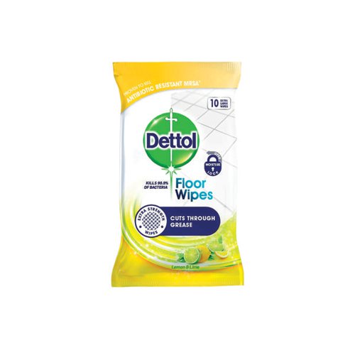 Dettol Biodegradable Citrus Floor Wipes 14x10 (Pack of 140) 3213958